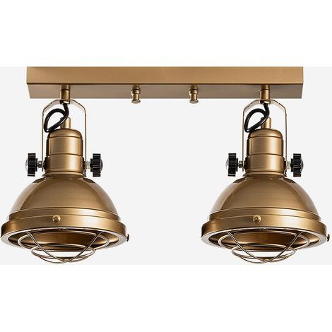 Metallspots Deckenleuchte 2-flammig verstellbar Spoly (1/5)