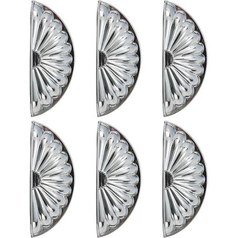 Lot de 6 poignées de tiroir en alliage de zinc pour commode, chambre à coucher, facile à installer, poignées de tiroir vintage élégantes (1/5)