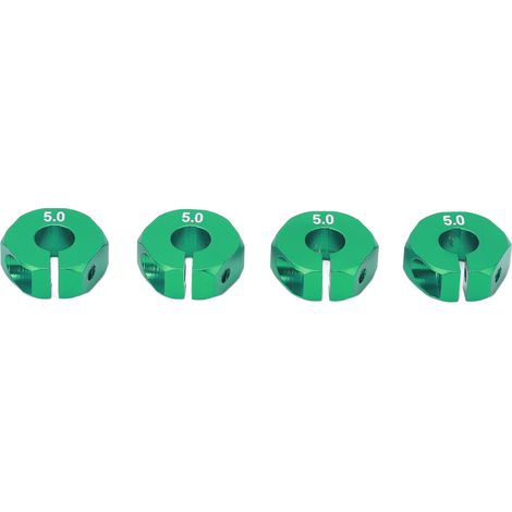 Lot de 4 adaptateurs de moyeux hexagonaux de 12 mm avec vis et goupilles, pièces de rechange pour voiture RC 1/10 (vert).