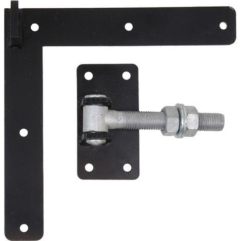 Einstellbares Ladenband 30 cm Schwarz mit Ladenhaken Linkshänder