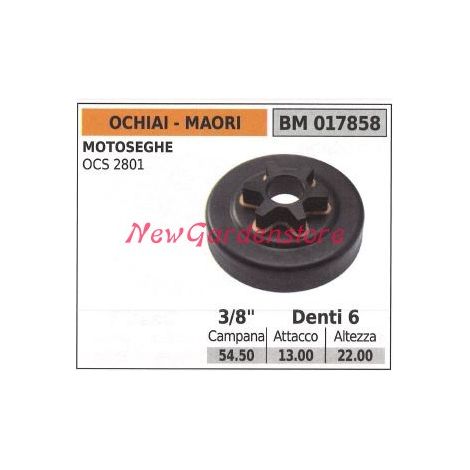 Ritzel MAORI Kettensägenmotor OCS 2801 3/8' Zähne 6 017858
