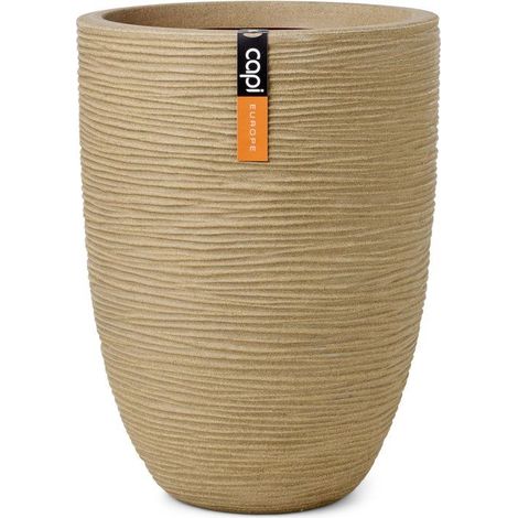 Vaso elegante basso - CAPI EUROPE - Rib NL - 34 x 46 cm - Beige