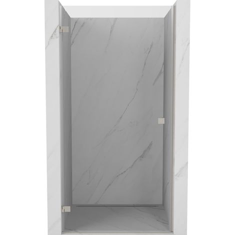 Mexen Lunar-B porte de douche pivotante gauche 75 cm, transparent, nickel brossé - 832-075-000-97-00-L (1/5)