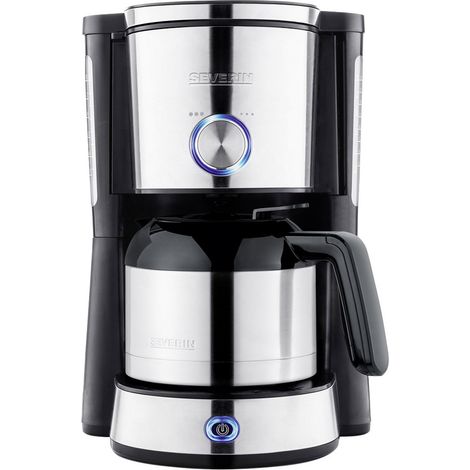 Severin KA 4845 "TYPE SWITCH" Kaffeemaschine Edelstahl, Schwarz Fassungsvermögen Tassen=8 Isolierka (1/5)