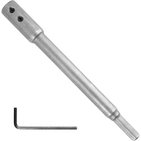 Rallonge Foret Perceuse 170MM, Extension en Acier à Haute Teneur en Carbone, Rallonge de foret extra longue, avec clé Hexagonale en Forme, pour des Fraisages, Perforations Particulièrement Profonds (1/5)