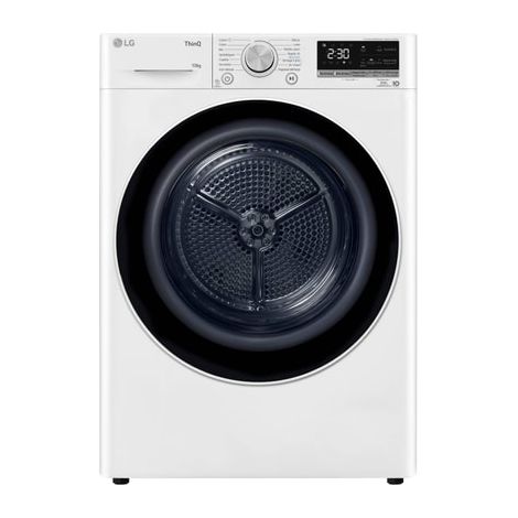 LG – RH1V50WH – Sèche-linge 10 kg condensation – Classe A+++ – Profondeur 690 mm – Largeur 600 mm – Hauteur 850 mm – Départ différé 19 h (1/5)
