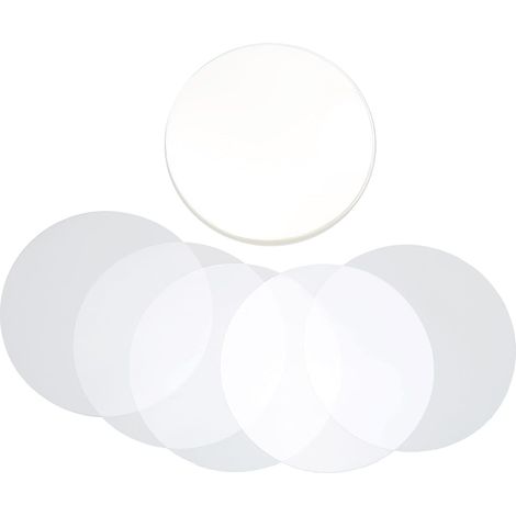 Lot de 100 Films Ronds, PVC Transparent 32mm, Badge Magnétique, Accessoire Réfrigérateur, Création Personnelle