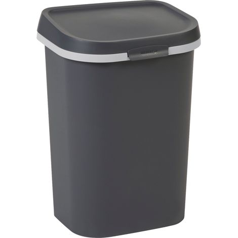 Poubelle plate Mistral Curver 25L Anthracite