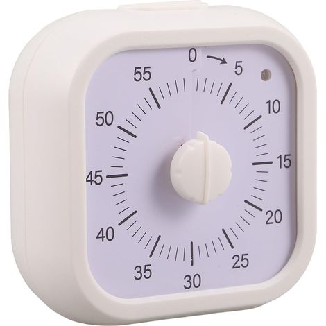 Minuteur visuel GALPADA 60 minutes pour la classe, horloge carrée (1/5)