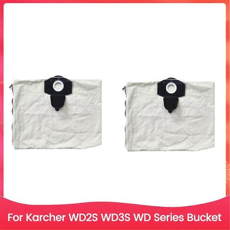 Set mit 2 wiederverwendbaren Staubbeuteln mit Reißverschluss für die Serien WD2S und WD3S (siehe Foto) (1/5)
