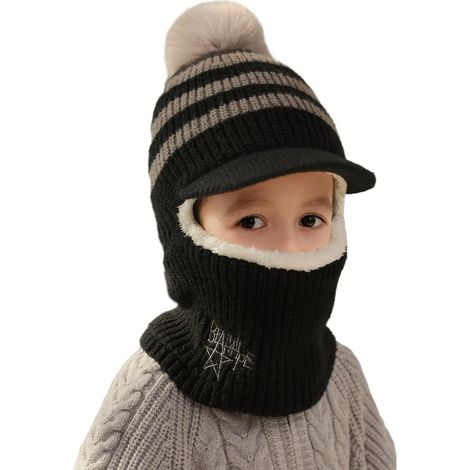 Kinder Sturmhaube mit Fleece-Futter, winddicht und warm, für 1-5 Jahre (1/5)