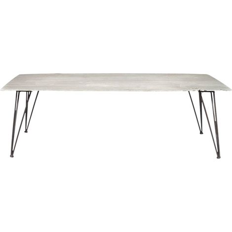 Table basse en ciment et métal Grey (1/5)