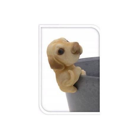 elemento decorativo progarden dog pot hanger piedra artificial 9.5x9.5 cm (1/3)