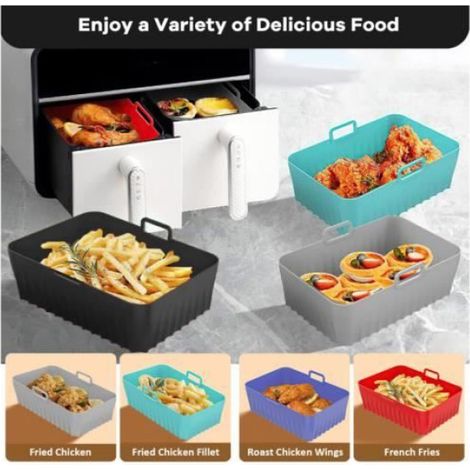 Accessoire Air Fryer - AF400EU AF300EU - Moule Silicone - 9,5L - Non toxique - Résistant à la chaleur (1/4)
