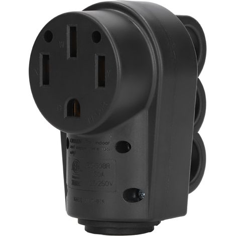 Connecteur Femelle RV 50A 125/250V avec Poignée - Pièce de Rechange pour Prises de Camping-Car (1/5)