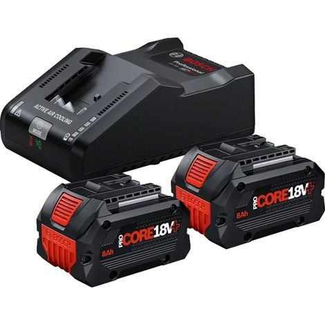 Bosch - Set 16A Ladegerät und 2x Akku 18 V Li-Ion 8,0 Ah 1600A02X03 (1/5)