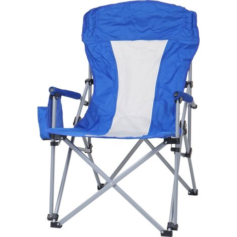 Chaise de camping HWC-L50 - chaise pliante chaise de pêcheur chaise de régie - lavable housse de protection acier tissu/textile (1/5)