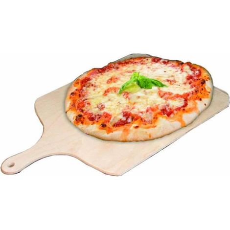 Pala per Pizza da Forno Fornetto Tagliere Legno Multistrato con Manico 49x36cm (1/2)