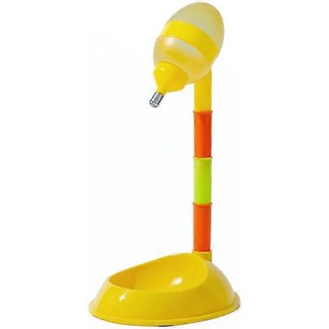 Gamelle pour chien, distributeur d'eau automatique pour chien, fontaine à eau pour chien - Bassin - Jaune (1/5)