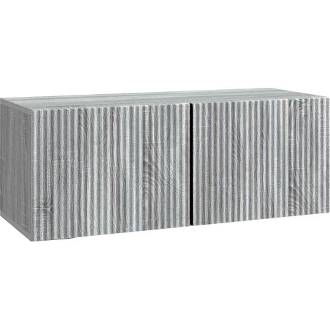 Mobile Porta TV da Muro Grigio Sonoma 78,5 x 31 x 30 cm vidaXL