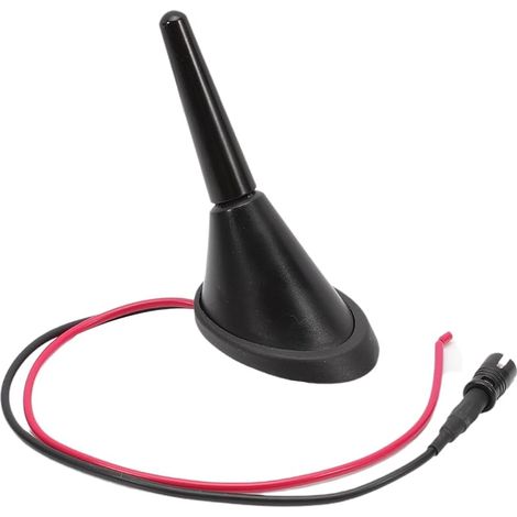 Antenne de Toit à Tige Courte 3cm Base d'antenne Raku 2 Prises Amplificateur 16V Set pour véhicules universels