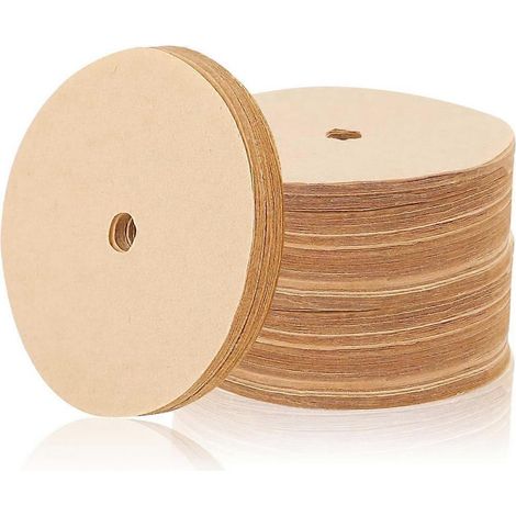 400 filtres à café pour percolateur non blanchis, couleur bois : (1/4)