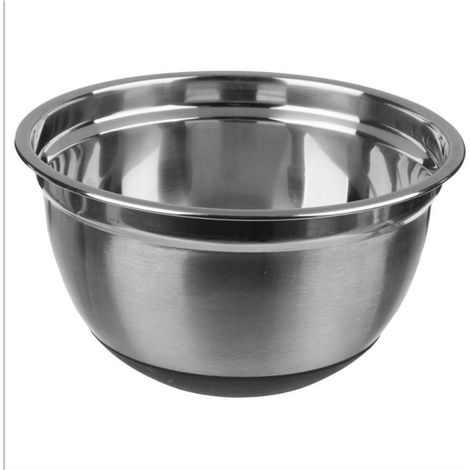 Saladier - Inox - 25,8 cm - Antidérapant - 4,5 litres - Compatible lave-vaisselle (1/4)