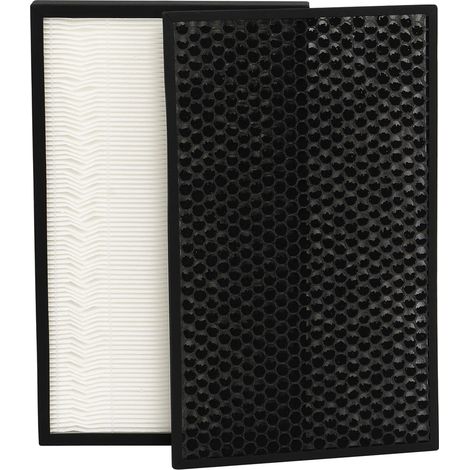 (1 jeu) Filtre à charbon actif désodorisant F-ZXHP55Z F-ZXHD55Z compatible avec les purificateurs d'air Panasonic F-VXH50R et F-VXR50R, pièce de rechange (1/4)