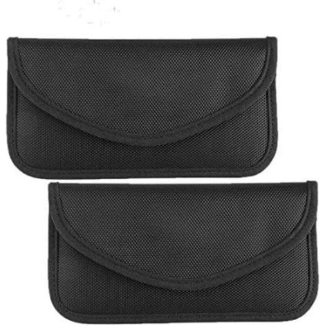 (Lot de 2) Sacs de protection des signaux des clés de voiture Sacs de protection des signaux RFID, sacs antivol Faraday pour clés de voiture et sacs de protection des téléphones portables. (1/4)