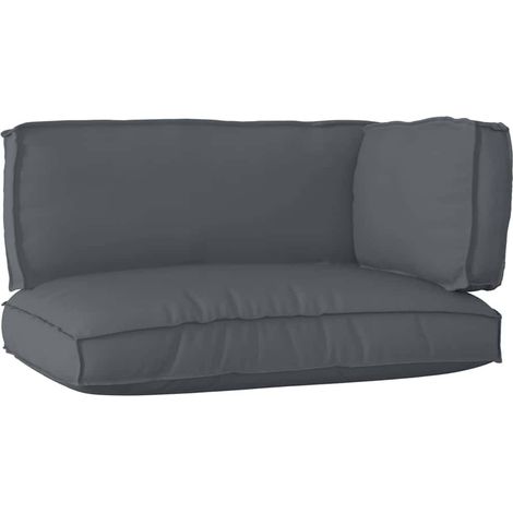 Pallet Cushion Set Oxford Fabric Anthracite 120 x 80 x 52 cm vidaXL (1/5)