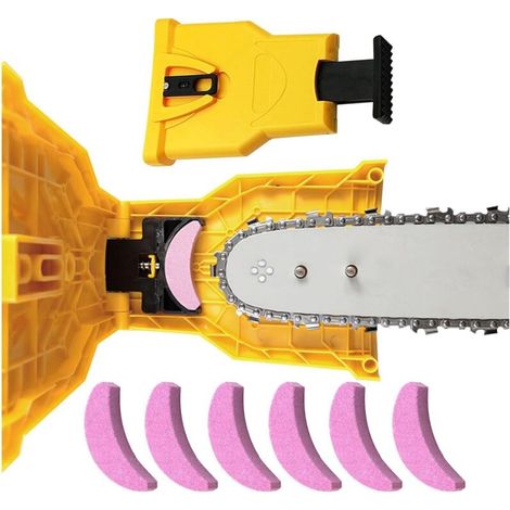 AffûTeur De TronçOnneuse Ultra-Rapide, Puor Kimeo AffûT’Pro Affuteuse De Chaine Tronconneuse, Kimeo Affuteur De Chaine, Avec 6 Pierres, PréCision InstantanéE Pour Coupe Efficace (1/5)