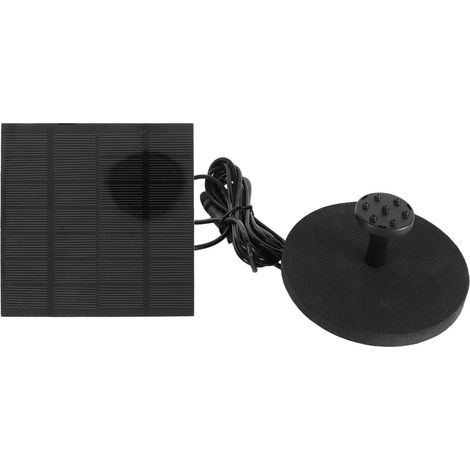 Pompe solaire pour fontaine d'extérieur, petite fontaine submersible pour bain d'oiseaux, kit pour bassin, jardin ou piscine, hauteur de refoulement 120 cm (1/5)