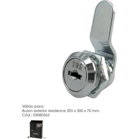 Briefkastenschloss Saturnia lock replacement Zylinder 16 mm 2 Schlüssel