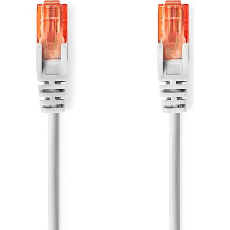 Cable de red CAT6  RJ45 macho  RJ45 macho  U/UTP  2,00 metros  Redondo  PVC  Gris  Etiqueta