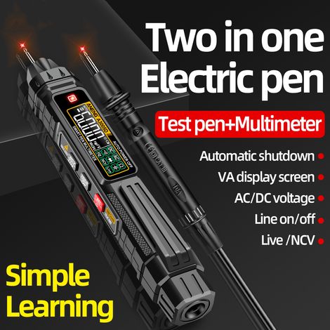 ANENG A3005D Multimetro digitale a penna con 6000 conteggi, misuratore di tensione AC/DC True RMS, NCV, Hz, Ohm, strumento professionale per elettricisti. (1/5)