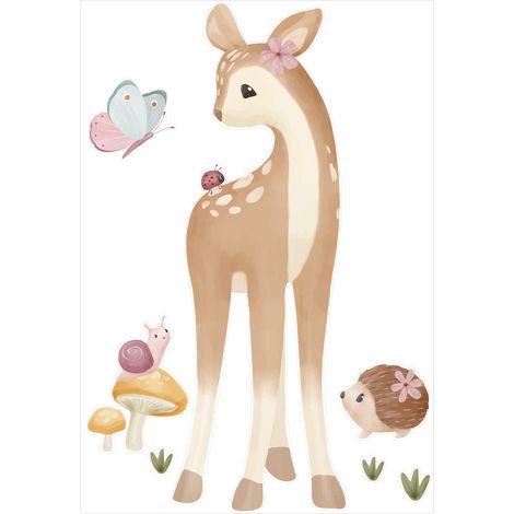 Little Dutch Wandsticker Set Fairy Garden (55x80cm)