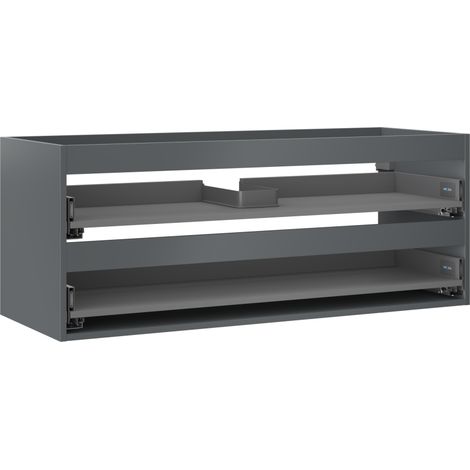 Mexen Box-A Korpus für Waschtischunterschrank 120 cm, 2 Schubladen, Grafit-Matt - 91AX0-1200-470-2-66 (1/5)