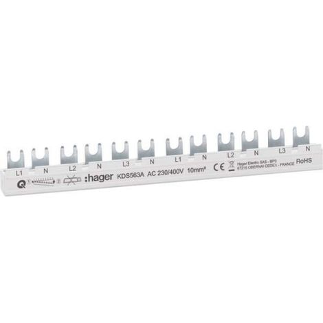 HAGER KDS563A TRANSFORMATEUR DE DISTRIBUTION D'ÉNERGIE BLANC
