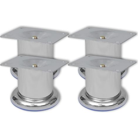 Pieds ronds de canapé 8 pcs Pied de meuble Chrome 60 mm CFW45970 (1/4)