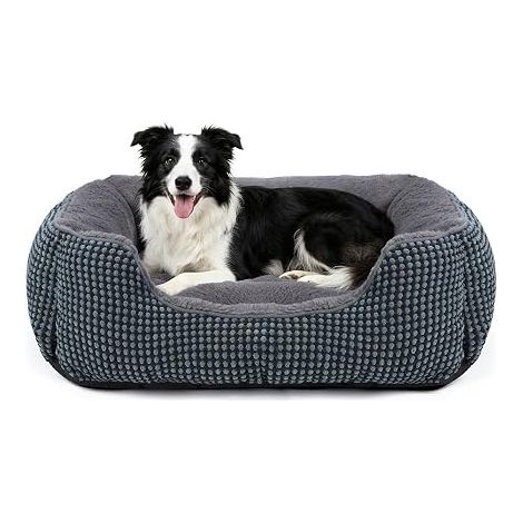 Panier Chien Moyen Taille, Lit Chien Lavable Antidérapant Coussin pour Moyen Grande Chiens et Chats, 76x61x23cm (1/5)