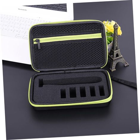 Étui de rangement EVA 21 x 12,5 x 6,5 cm, noir, pour rasoir Philips OneBlade QP15 QP25, housse de protection (1/3)
