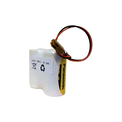 Panasonic, batteria Litio Non ricabile BR-C-CF2TH+CON con cavo e connettore per 6V - 5000mAh