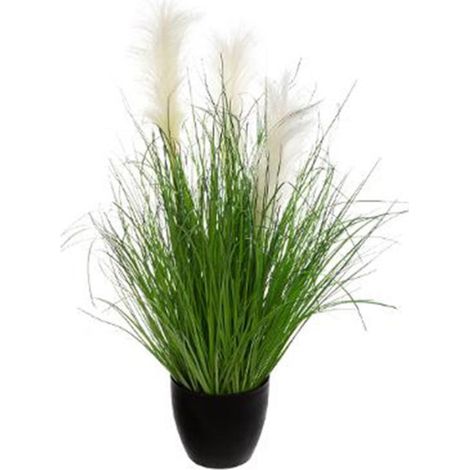 Plante Artificielle en Pot "Herbes Folles" 70cm Vert (1/2)