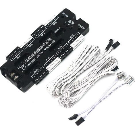 Bande LED SMD 2835 flexible à intensité variable avec détecteur de mouvement PIR et contrôleur sans fil pour escaliers (1/5)