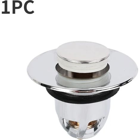 (1PC) Universal Wash Basin Filter Household Bounce Core Push Type Drain Filter Kitchen Sink Bathroom Bathtub Plug Water Stop (1/4)