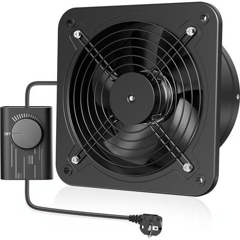 Ventilateur extraction d'air 200mm Rég Clapet Métal Anti-retour (1/5)