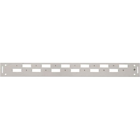 Telegärtner 19" Frontplatte 1HE für 12xLCD/Basis V TN-FP12LCD-BV-1HE