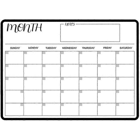 Wochenplaner für den Kühlschrank, abwischbar, magnetischer Wochenkalender, abwischbarer Kühlschrankkalender-42X30X0.1CM-White (1/3)