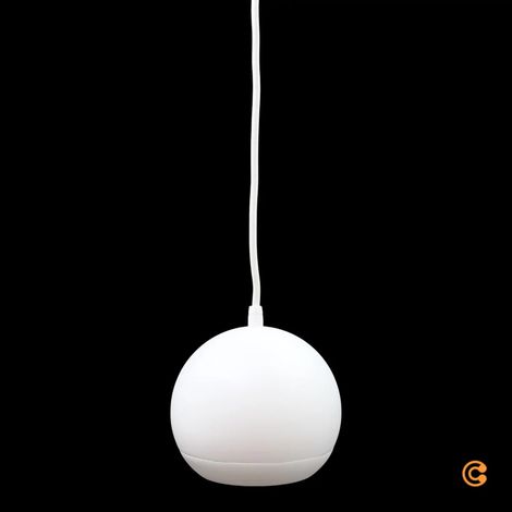 [NEUWERTIG] B-Ware Slv Pendellampe Hängelampe Light Eye 150 Weiß Metall Dimmbar Gu10 ø 15cm Leuchte