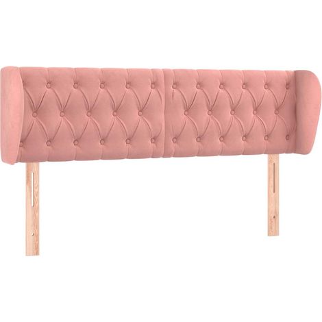 Maison Exclusive - Cabecero de terciopelo rosa 147x23x78/88 cm (1/5)